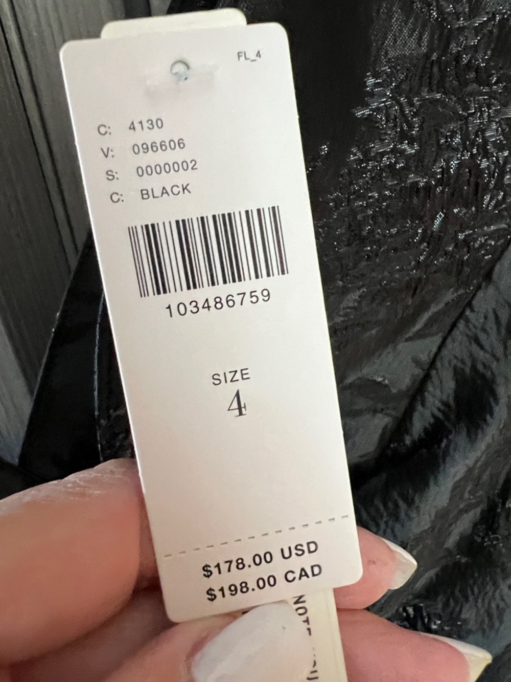 NWT $178 Maeve Long-Sleeve V-Neck Jacquard Babydoll Mini Dress 4 - Picture 5 of 9